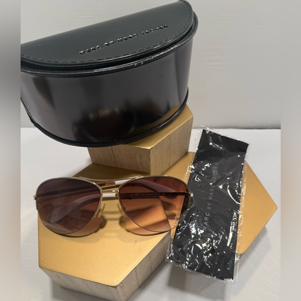 Marc by Marc Jacobs Women’s Rimless Aviators MMJ 119/S - Gold /White